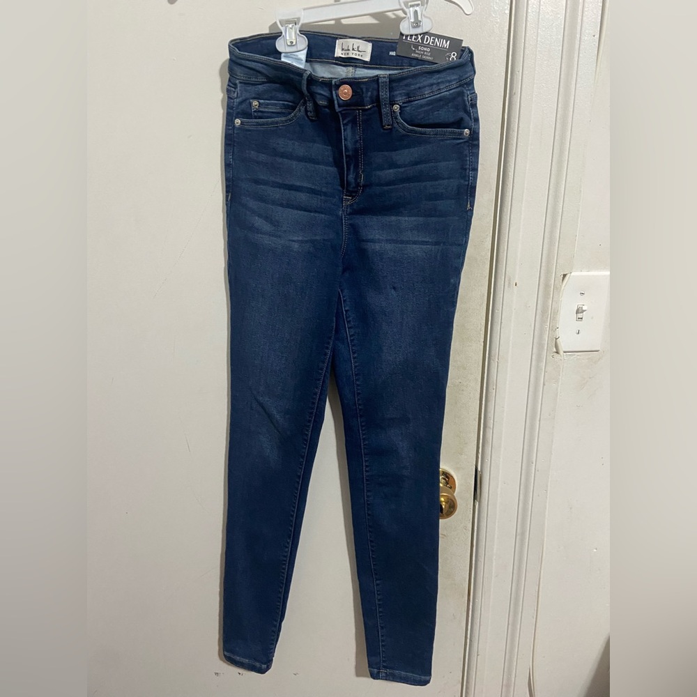 Nicole Miller any Flex Denim Women High Rise Ankle Skinny Fit